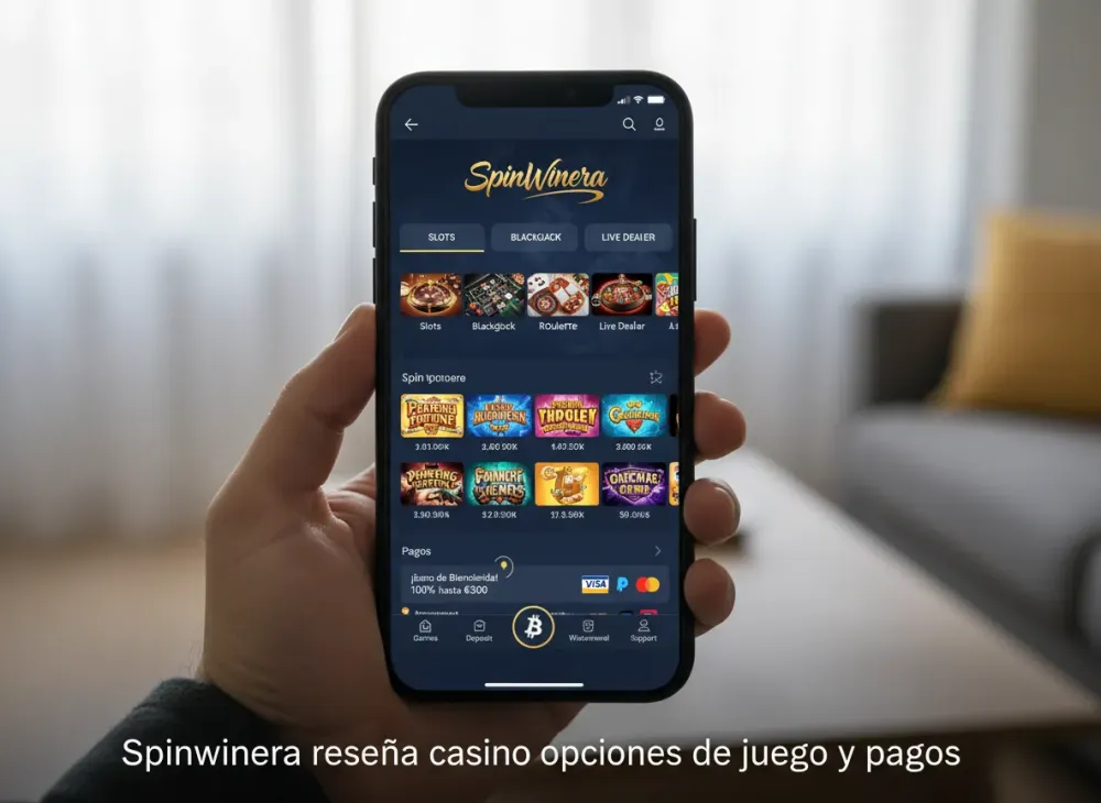 Spinwinera reseña casino opciones de juego y pagos